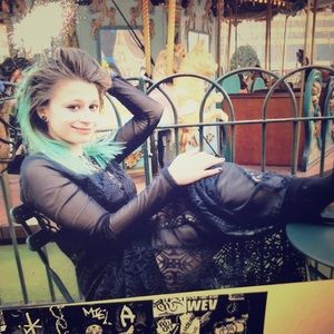 Beautiful long lace black dress